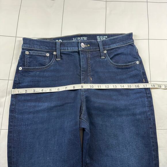 J. Crew Jeans Womens 29 Blue Slim '03 Dark Wash 5 Pocket Mid Rise Penny Basil - Picture 11 of 15